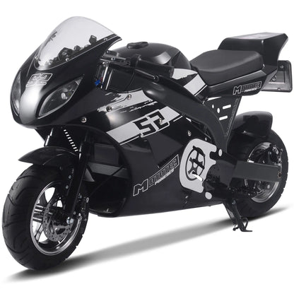 Color - Black - MotoTec 1000W 48V Electric Superbike