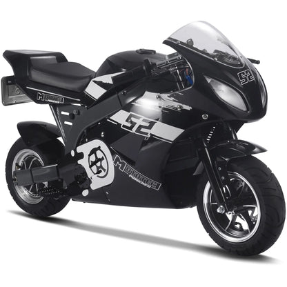 Color - Black - MotoTec 1000W 48V Electric Superbike