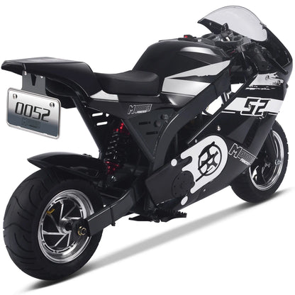 Color - Black - MotoTec 1000W 48V Electric Superbike