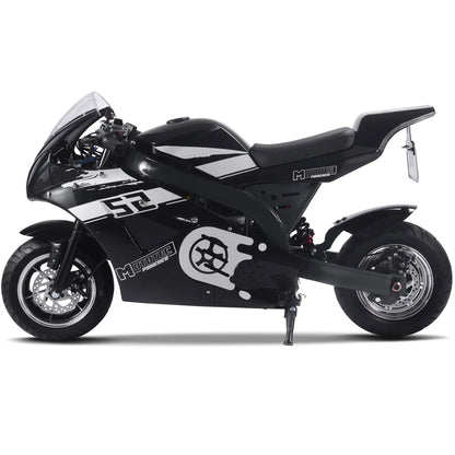Color - Black - MotoTec 1000W 48V Electric Superbike