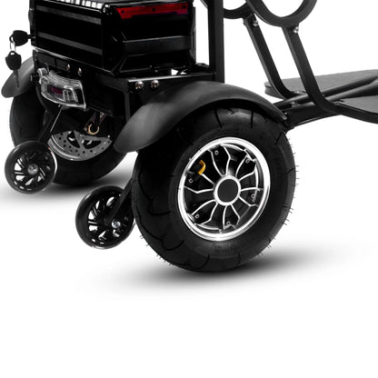 Color: Black - MotoTec Folding Mobility Electric Trike 48v 1000w