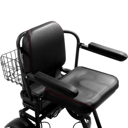 Color: Black - MotoTec Folding Mobility Electric Trike 48v 1000w