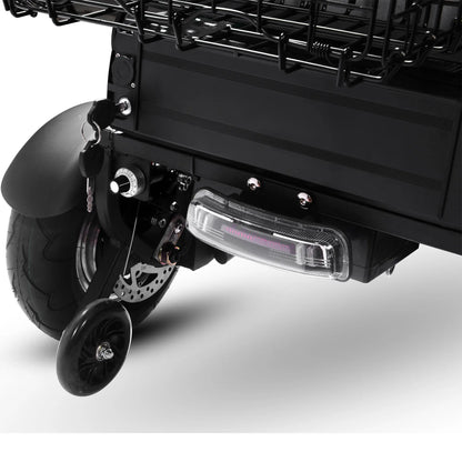 Color: Black - MotoTec Folding Mobility Electric Trike 48v 1000w
