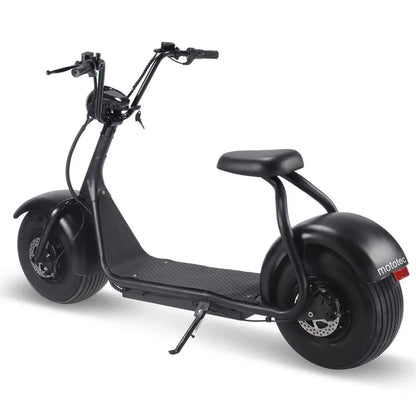 Color - Black - MotoTec Fat Tire 60V 18Ah 2000W Lithium Electric Scooter