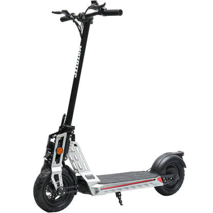 Color: Silver - MotoTec Free Ride 48v 600w Lithium Electric Scooter
