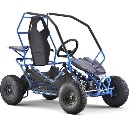 MotoTec Maverick Go Kart 36V 1000W - Blue - Open Box Fully Assembled