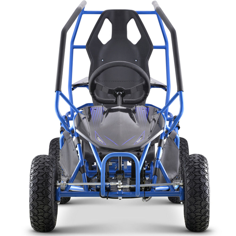 MotoTec Maverick Go Kart 36v 1000w Blue