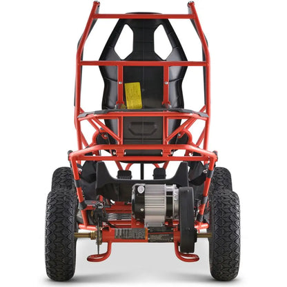 Color: Red - MotoTec Maverick Go Kart 36v 1000w