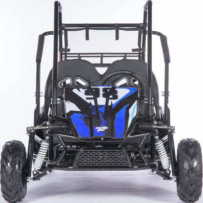 Color: Blue - MotoTec Mud XL 212cc 2 Seat Go Kart Full Suspension