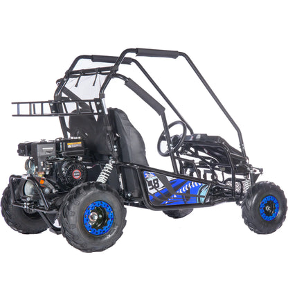Color: Blue - MotoTec Mud XL 212cc 2 Seat Go Kart Full Suspension