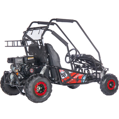 Color: Red - MotoTec Mud XL 212cc 2 Seat Go Kart Full Suspension