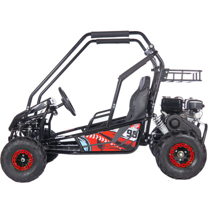 Color: Red - MotoTec Mud XL 212cc 2 Seat Go Kart Full Suspension
