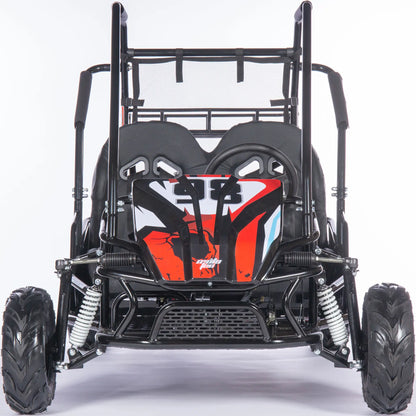 Color: Red - MotoTec Mud XL 212cc 2 Seat Go Kart Full Suspension