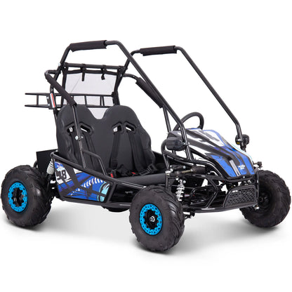 Color: Blue - MotoTec Mud XL 60v 2000w Electric Go Kart Full Suspension