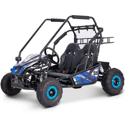 Color: Blue - MotoTec Mud XL 60v 2000w Electric Go Kart Full Suspension
