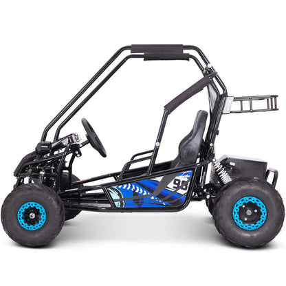 Color: Blue - MotoTec Mud XL 60v 2000w Electric Go Kart Full Suspension