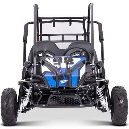 Color: Blue - MotoTec Mud XL 60v 2000w Electric Go Kart Full Suspension