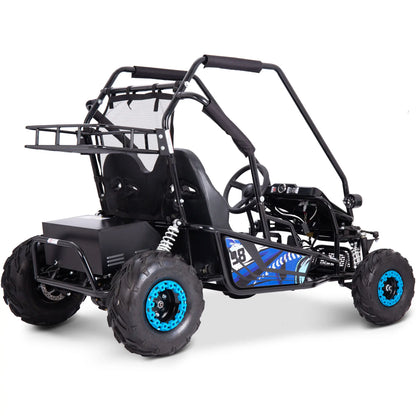 Color: Blue - MotoTec Mud XL 60v 2000w Electric Go Kart Full Suspension
