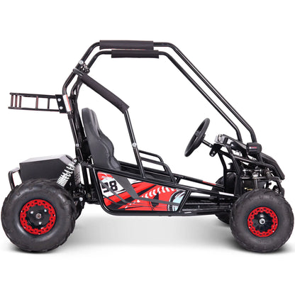 Color: Red - MotoTec Mud XL 60v 2000w Electric Go Kart Full Suspension
