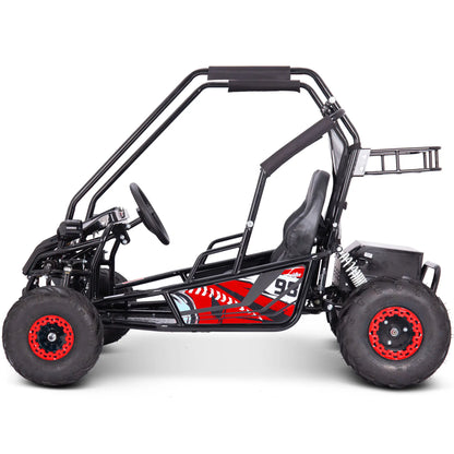 Color: Red - MotoTec Mud XL 60v 2000w Electric Go Kart Full Suspension