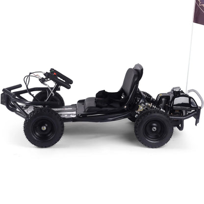 Color: Black - MotoTec Sandman Kids Gas Powered 49cc Go Kart
