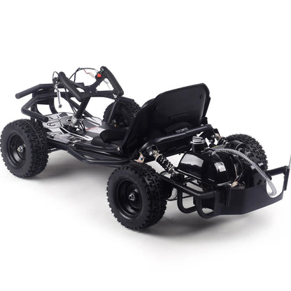 Color: Black - MotoTec Sandman Kids Gas Powered 49cc Go Kart