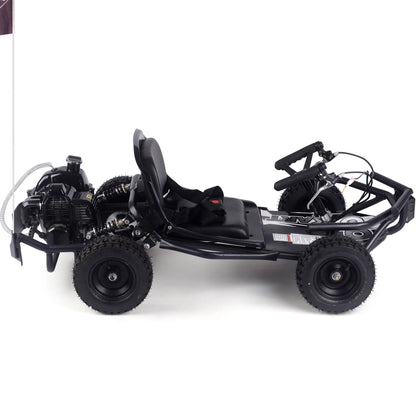 Color: Black - MotoTec Sandman Kids Gas Powered 49cc Go Kart