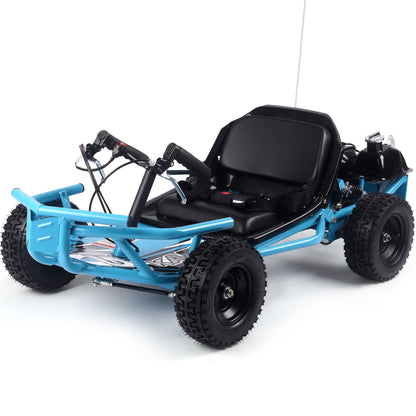 Color: Blue - MotoTec Sandman Kids Gas Powered 49cc Go Kart