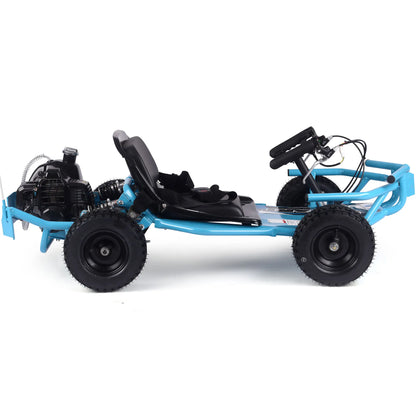 Color: Blue - MotoTec Sandman Kids Gas Powered 49cc Go Kart