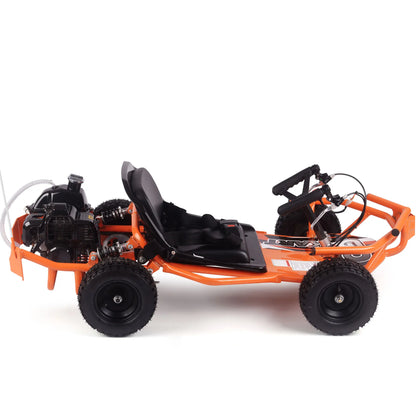 Color: Orange - MotoTec Sandman Kids Gas Powered 49cc Go Kart