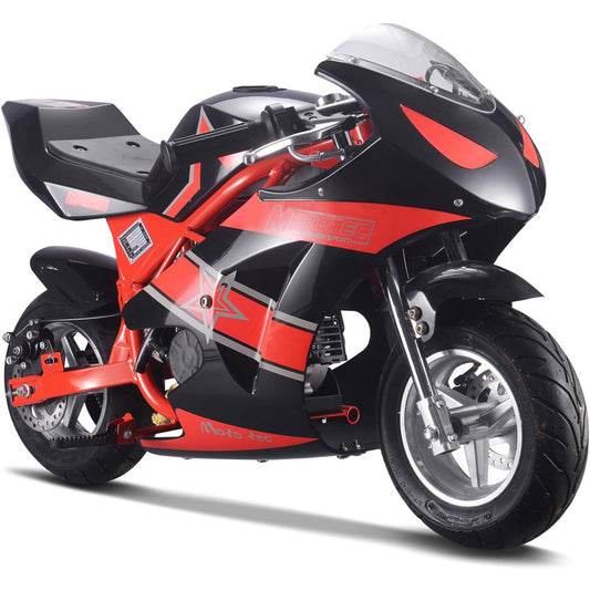 MotoTec Gas Pocket Bike GT 49cc 2-Stroke Red