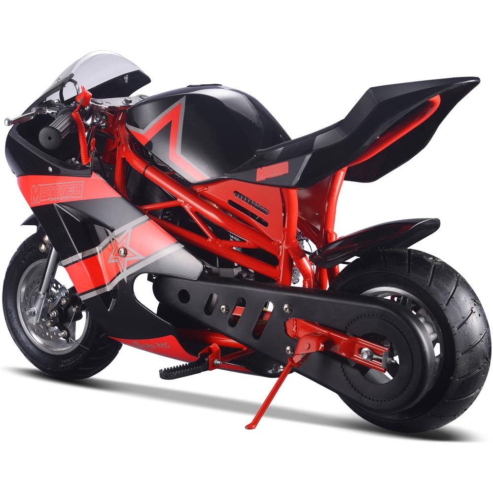 MotoTec Gas Pocket Bike GT 49cc 2-Stroke Red