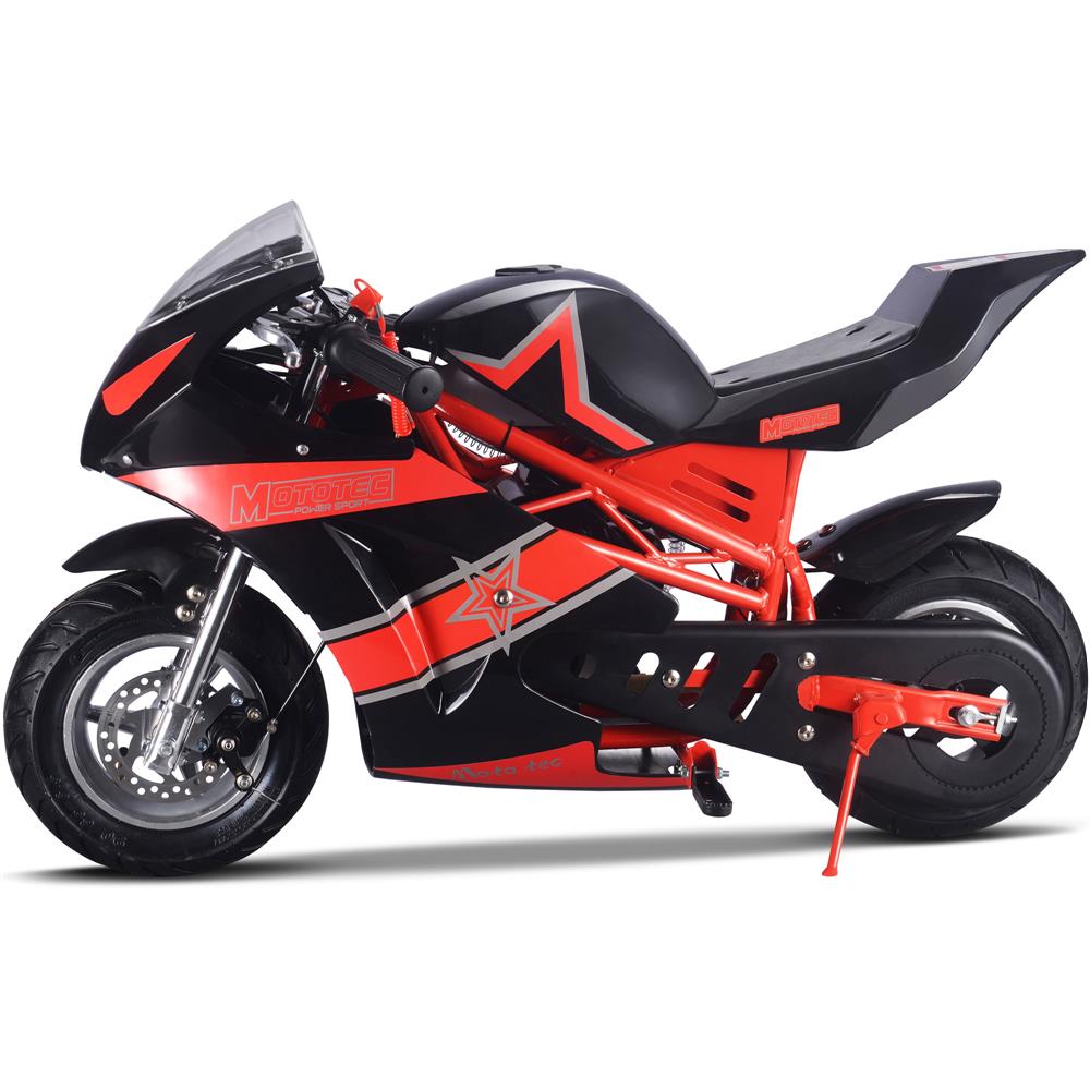 MotoTec Gas Pocket Bike GT 49cc 2-Stroke Red