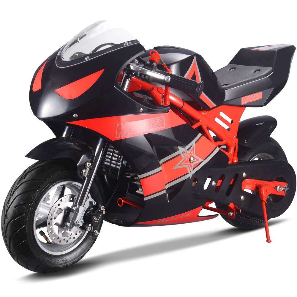 MotoTec Gas Pocket Bike GT 49cc 2-Stroke Red