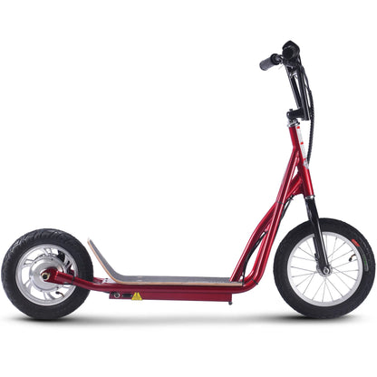 Color: Red - MotoTec Groove 36v 350w Big Wheel Lithium Electric Scooter
