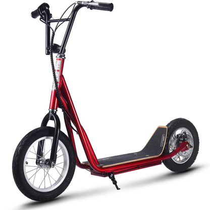 Color: Red - MotoTec Groove 36v 350w Big Wheel Lithium Electric Scooter