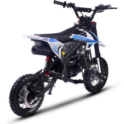 Color: Blue - MotoTec Hooligan 72cc 4-Stroke Gas Dirt Bike
