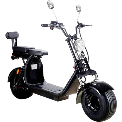 Color: Black - MotoTec Knockout 60v 2000w Lithium Electric Scooter