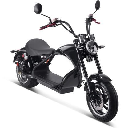 Color: Black - MotoTec Lowboy 60v 2500w Lithium Electric Scooter