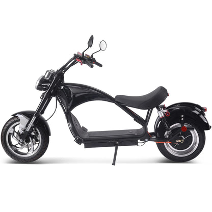 Color: Black - MotoTec Lowboy 60v 2500w Lithium Electric Scooter