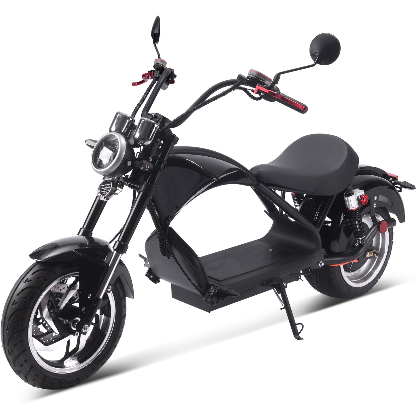 MotoTec Lowboy 60v 20ah 2500w Lithium Electric Scooter Black