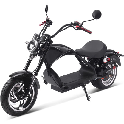 Color: Black - MotoTec Lowboy 60v 2500w Lithium Electric Scooter