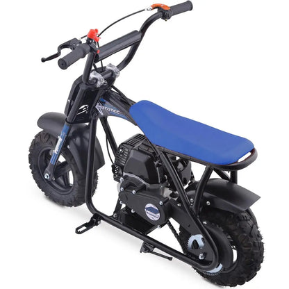 Color: Blue - MotoTec Bandit 52cc 2-Stroke Kids Gas Mini Bike