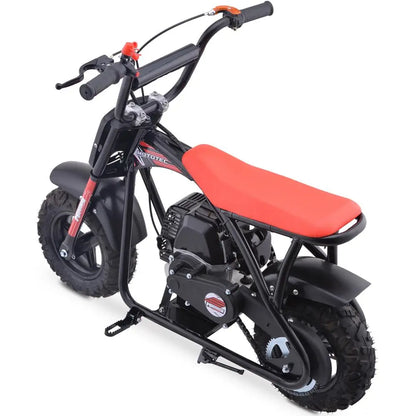 Color: Red - MotoTec Bandit 52cc 2-Stroke Kids Gas Mini Bike