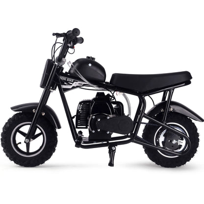 Color: Black - MotoTec Urchin 49cc 2-Stroke Kids Gas Mini Bike