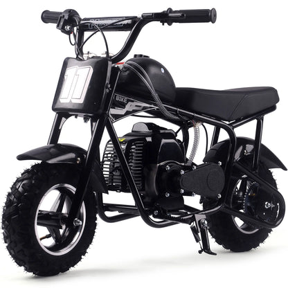 Color: Black - MotoTec Urchin 49cc 2-Stroke Kids Gas Mini Bike