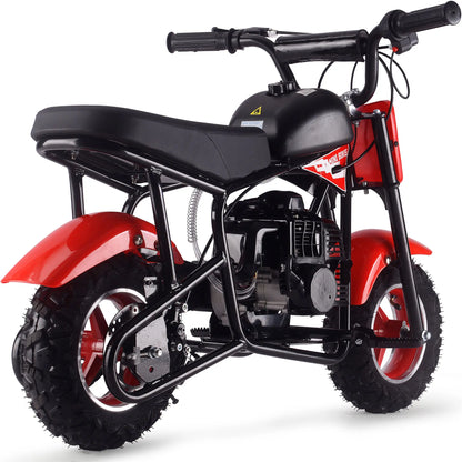 Color: Red - MotoTec Urchin 49cc 2-Stroke Kids Gas Mini Bike