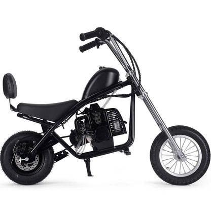 Color: Black - MotoTec 49cc Gas Mini Chopper V2