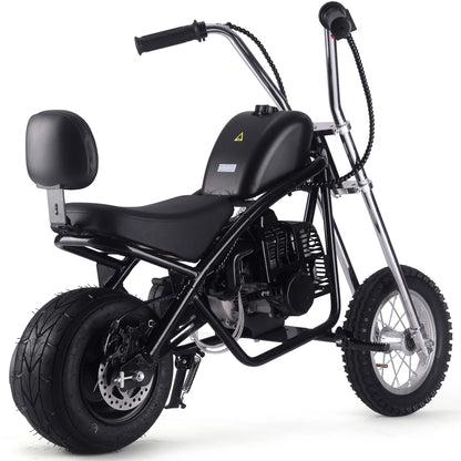 Color: Black - MotoTec 49cc Gas Mini Chopper V2