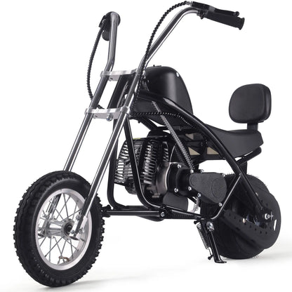 Color: Black - MotoTec 49cc Gas Mini Chopper V2